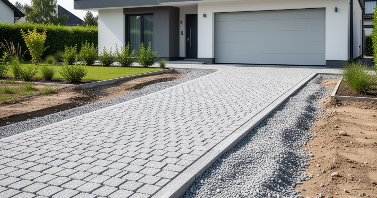 Comment créer une allée de garage avec des matériaux écologiques : graviers drainants, dalles perméables et alternatives durables